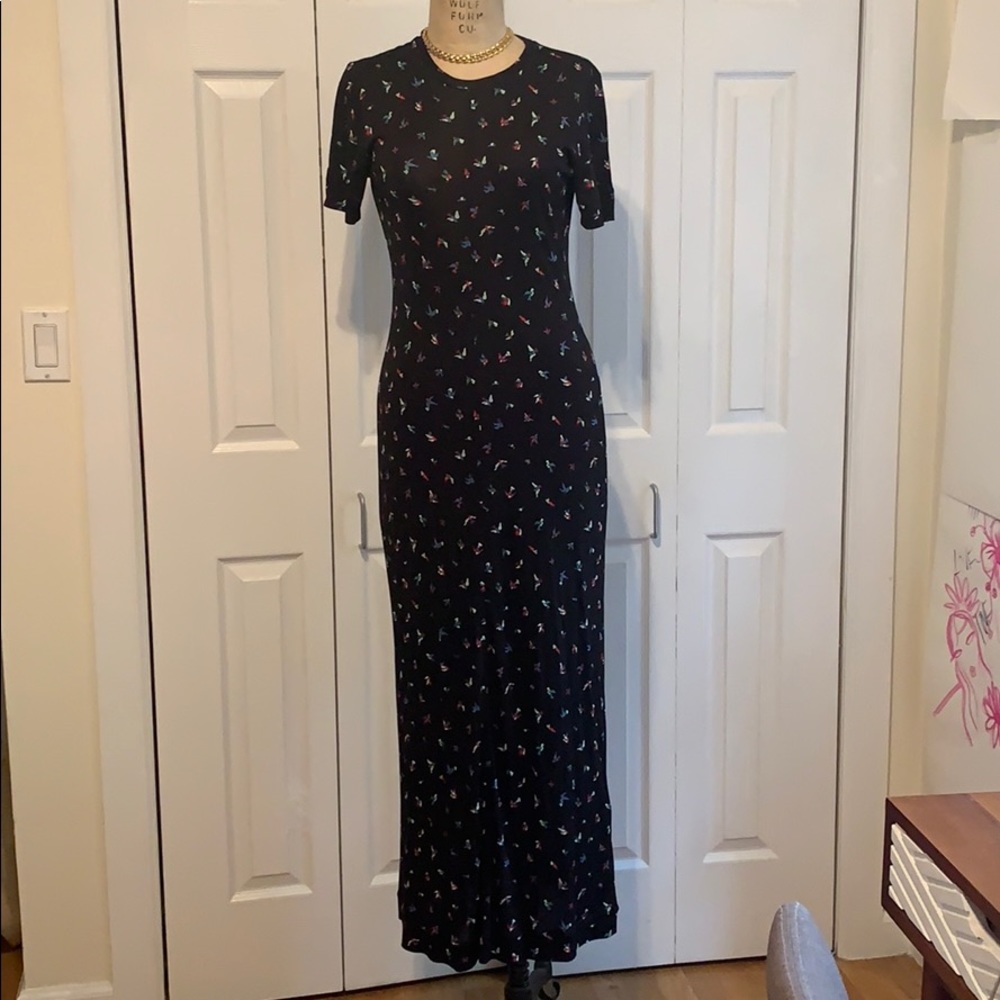 & Other stories long black maxi dress